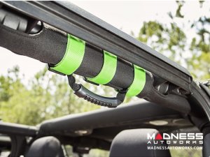 Jeep Gladiator Ultimate Grab Handles - Lime Green